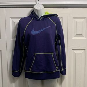 Nike Purple Hoodie with Green Accents